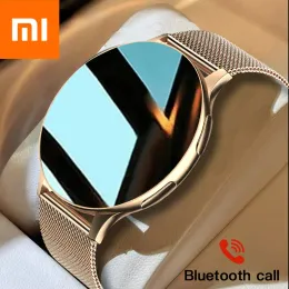 Orologi Xiaomi 2023 Nuovo Smart Watch Rotondo Smartwatch Chiamate Bluetooth Orologi Uomo Donna Bracciale fitness Quadrante personalizzato + Confezione regalo