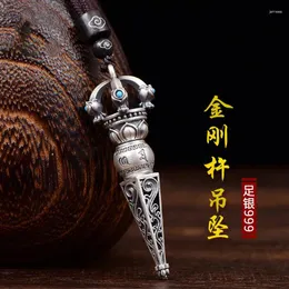 Pendants Six Character Truth Vajra Pestle Pendant Subduing The Devil Retro Men's And Women's Necklace