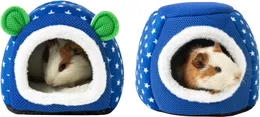 ZOUPGMRHS Guinea Pig Bed 2 Pack, Hamster Bed House, Guinea Pig Huts
