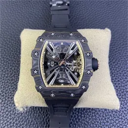 RichasMiers Watch Ys Top Clone Factory Watch Carbon Fiber Automatic Watch RM12-01 schwimmendes manuelles Fass aus Carbon-SaphirSNUE8DIA