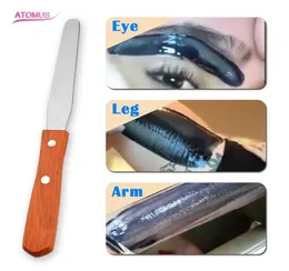 Yeniden kullanılabilir saç çıkarma balmumu fasulyesi eriyik çubuğu ahşap metal dil depresörü ağda spatulas çubuklar aplikatörler aracı 9697853