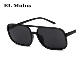 El Malus Big Square Frame Sunglasses Men Men Man Brand Projektanta odblaskowe okulary słoneczne Mężczyzna kobiece okulary jazda Oculos SG03681158