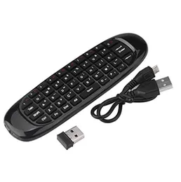 C120 versão multilíngue sem fio air mouse teclado mouse somatossensorial giroscópio dupla face controle remoto dhl sample3079306