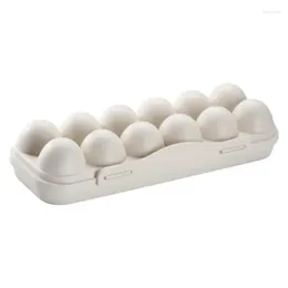 Storage Bottles 12grid 18 Grid Egg Carton Box Anti-collision And Broken With Lid Snap-in Stackable