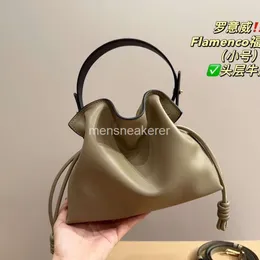 Flamenco Loe Handtasche, Größe 2024, Tragetasche, Designer-Tasche, Taschen, Schnallenschalter, sehr praktisch, Kordelzug-Design, beidseitig, auch süßer Korb, klein, TMIL