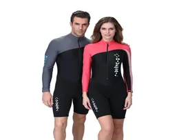 Lycraneoprene wetsuit 남자 여자 롱 쇼트 슬리브 트렁크 원피스 수영 습식 수트 서핑 발진 경비대 4177480