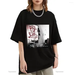 鏡の上のメンズTシャツの口紅Tシャツ邪悪なツアーシャツ女性ヴィンテージブラック