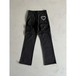 새로운 Carsicko Cargo Pants American Style Detachable Work 바지 여러 주머니 힙합 거리 야외 패션 레이블