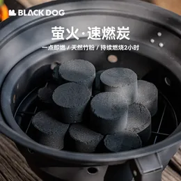Blackdog Açık Ateş Böceği Hızlı Yanan Karbon Barbekü Karbon Kamp Piknik Barbekü Bambu Kömür Çevre Dostu Yanıcı