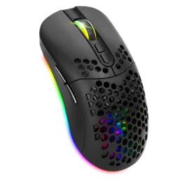 MICE MOUS Wireless Gaming Mouse, Bluetooth 5.0 2.4G RGB Backlight, para laptop, PC, computador, livro, iPad, tablet, Android More.