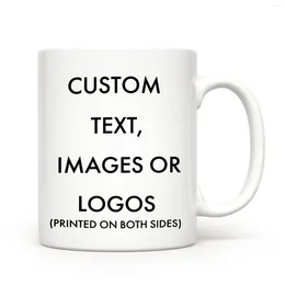 Kupalar özel kahve kupa kişiselleştirilmiş po metin logosu seramik özelleştirilmiş 11 oz/325ml çay bardağı erkekler için kadınlar benzersiz hediyeler fikir