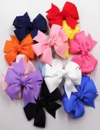 2Quot Mini Pink Çark Saç Bows Bebek kız saç klibi 36pcs018979250