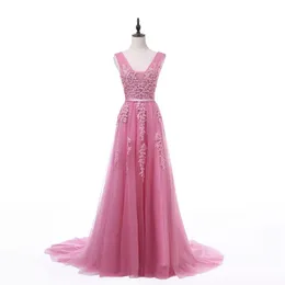 2021 Fadistee وصول جديد حفلات السهرة فستان سهرة Vestidos de Fiesta A-Line Prom Dress Lace Robe De Soiree V-Dust مع سحاب 255E