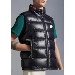 Gilet da uomo Monclairer Ouse Colorf Den Cappello Colletto alla coreana Giù Gilet Petto Distintivo Gilet da uomo 2023 Nuovo stilista Gilet Inverno caldo Co Othlk