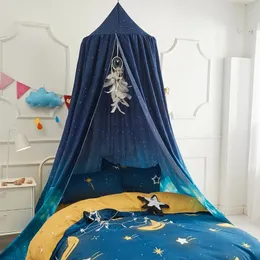 Battilo yatak gölgelik yatak perde sivrisinek net çocuk çadır yuvarlak kubbe asılı kapalı kale oyun çadır çocuk odası dekora 240315