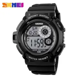 الساعات Skmei 1222 مقاومة للماء صدمة مراقبة رقمية Reloj Hombre Outdoor Sport Watch Men Simple Colorful LED Watches