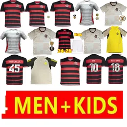 ファンCr Flamengo Soccer Jerseys Man and Kid 2023 2024 2025 De Arrascaeta