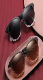 Солнцезащитные очки с магнитным зажимом на поляризованных линзах с оправой для очков для чтения, очки с почти увеличением, пресбиопические диоптрии4779498