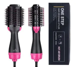 3 em 1 um passo secador de cabelo escova de ar alisador de cabelo pente curling escova ferramentas de estilo de cabelo secador escova volumizer comb9974077