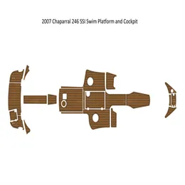 zy 2007 Chaparral 246 SSI Платформа для плавания Кокпит Лодка Пена EVA Напольный коврик из тикового дерева Самоклеящиеся подушечки SeaDek Gatorstep Style