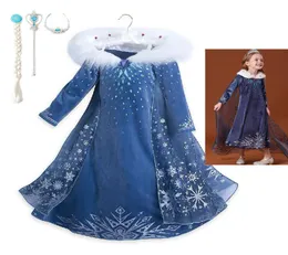 Frozen Princess Aisha kjol Autumn Winter Clothing Children039s Dress Love Sand Queen Girl2577993