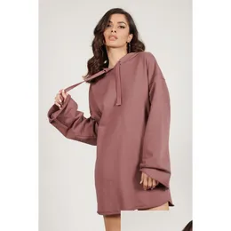 Felpe con cappuccio da donna Felpe da donna taglie forti oversize per donna a maniche lunghe tinta unita consegna abbigliamento abbigliamento Dhguz