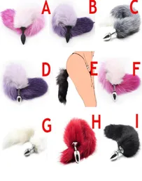 Fetish Fantasy Soft Wild Fox Tail Metal Steel Silicone Anal Plug Butt for Women Cosplay Accessories Crawls Paws C1811270128287787163
