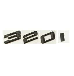 Matte Black ABS Number Letters Word Car Trunk Badge Emblem Letter Decal Sticker for BMW 3 Series 320i2262652