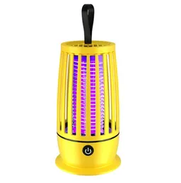 UV LED Mosquito Killer Lamp忌避剤電子電気衝撃昆虫昆虫昆虫トラップUV蛍光光Zapperポータブルランタン