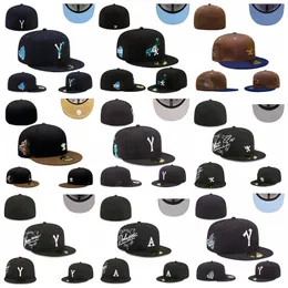 Unisex Fitted Hats Snapbacks Hat Baskball Caps 모든 팀 NY 로고 남자 여자 야외 스포츠 자수면 평평한 비니 플렉스 썬 캡