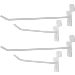 Hooks 30 Pcs Square Tube Slot Hook Coat Hangers Clothing Rack White Iron Garage Slat Wall