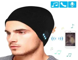 Bluetooth Hat Music Hat Beanie Cap Bluetoothステレオワイヤレスイヤホンスピーカーマイクハンド8232294