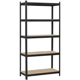 Racks 5Shelf Boltless & Adjustable Steel Storage Shelf Unit, Holds up to 386 lb Per Shelf