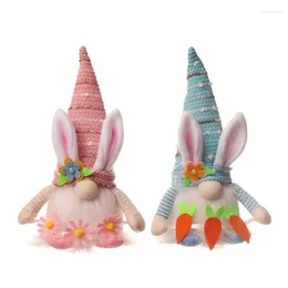 Party Decoration 2024 Easter Gnomes With LED Light Scandinavian Tomtes Decorations Stuffed Ornament Table Faturine