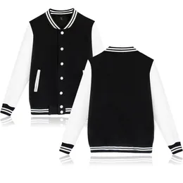 Anpassade din bild Varsity Baseball Bomber Jacket Men Women Hip Hop Harajuku Jackets Streetwear Boys Girls College Coats 240327