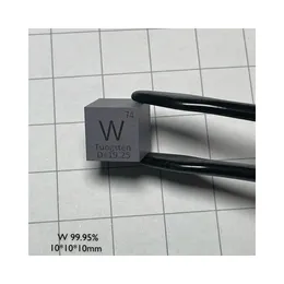 10 mm Grey Tungsten Cube 99,95% Wysoka czystość W blok do nauczania hobby zbiórki elementów wystawowych