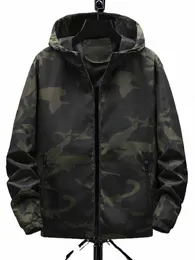 jackets Men Casual Hooded Camoue Jacket Mens Streetwear Hip hop Sportwear Camo Army Jacket 777t#