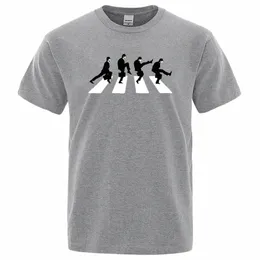 T-shirt da uomo Mty Pyth Il Ministero delle passeggiate stupide T-shirt Fi Divertente maniche corte Cott Tshirt oversize Persality Tee y6wh #