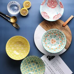 Ny 2024 japansk keramik 6 tum risskål nudel ramen soppskål för hem och restaurang matsal och serverar traditionellt japansk mat