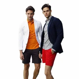 FI Campus Homecoming Suits Teenager Costume Custom Made 2 Butts Men Summer Blazer 2 Pieces Skinny Jacket+Short Pants Q60L#