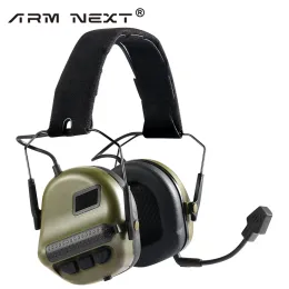 Protector Tactical Headset Without Noise Cancellation VersionTactical Headsets Shooting Earmuff Use with PTT Walkie Headset