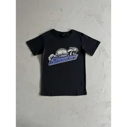 Neues Tiger Head Basketball-T-Shirt, doppelseitiges Muster, kurzärmeliges T-Shirt im Drill-Rip-Stil