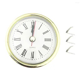 Wanduhren 80mm/65mm Universal DIY Dekor Automatische Kunststoff Quarzwerk Klassische Runde Form Römische Zahl Uhr Kopf einfügen Hause