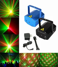 DHL Preto Mini Projetor Vermelho Verde DJ Disco Light Stage Xmas Party Laser Lighting Show LDBK6860226