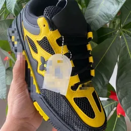 Erkekler Tasarımcı Skate Spor Sneaker Virgil Sıradan Ayakkabı Buzağı Deri Abloh Siyah Beyaz Yeşil Kırmızı Mavi Deri Kaplar