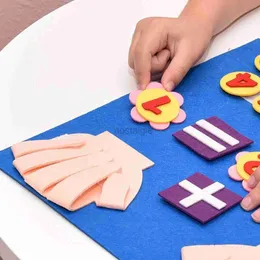 NEW Intelligence toys Kids Montessori Toys Felt Finger Numbers Math Toy Children Counting Early Learning For Toddlers Develop 30*30cm 240327