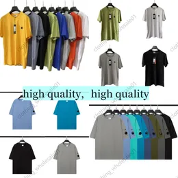 Europe Men's T-Shirts Summer New Men T-Shirt Solid Relaxed Loose O Neck CP Cotton Short Sleeve One Lens T Shirts Youth Student Couple Top Quality Tee Cp Compagnie T Shirt