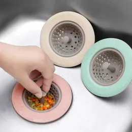 2024 Scarichi per lavandino del bagno in silicone Tappi per vasca da bagno Filtri Fogna Filtro per capelli Tappo di scarico per vasca Scarico a pavimento per lavandino Accessori per la cucina