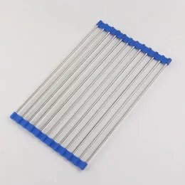 NEU 2024 Küchenzubehör faltbare Tier -Trocknungs -Rack -Abfluss über den Waschbecken Organizer Rack Tablett Drainer Haushaltsbadezimmer -Geräte - für - für -