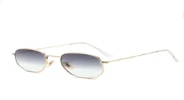 ZUCZUG Occhiali da sole quadrati in metallo con montatura poligonale da donna Occhiali da sole vintage classici da pilota Occhiali da sole sfumati con design di marca Oculos7407460